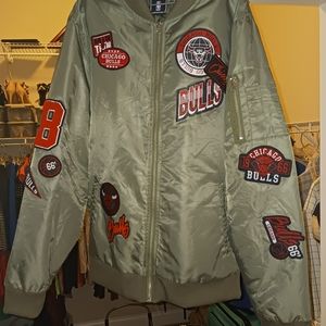 Chicago bulls vintage flight jacket